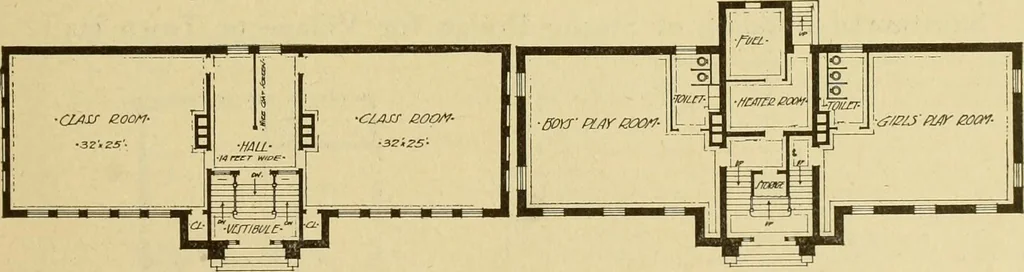 An illustration from Radford's brick houses and how to build them : a standard collection of new, original, and artistic designs for brick houses, apartments, stores and flats, garages, etc. ; together with complete instruction in the manufacture of brick and its practical uses as a building material selected and compiled by William A. Radford ... Every plan designed and executed by a corps of licensed architects of the highest professional standing, assisted by a staff of expert draftsmen. Over 300 designs and details., 1912, leaf 214