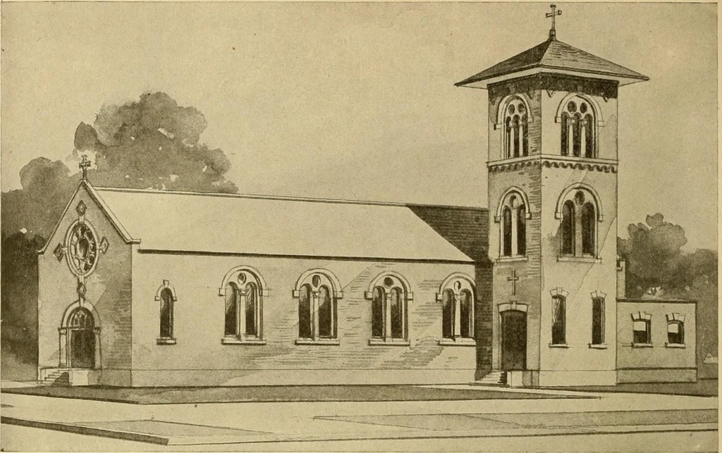 An illustration from Radford's brick houses and how to build them : a standard collection of new, original, and artistic designs for brick houses, apartments, stores and flats, garages, etc. ; together with complete instruction in the manufacture of brick and its practical uses as a building material selected and compiled by William A. Radford ... Every plan designed and executed by a corps of licensed architects of the highest professional standing, assisted by a staff of expert draftsmen. Over 300 designs and details., 1912, leaf 221