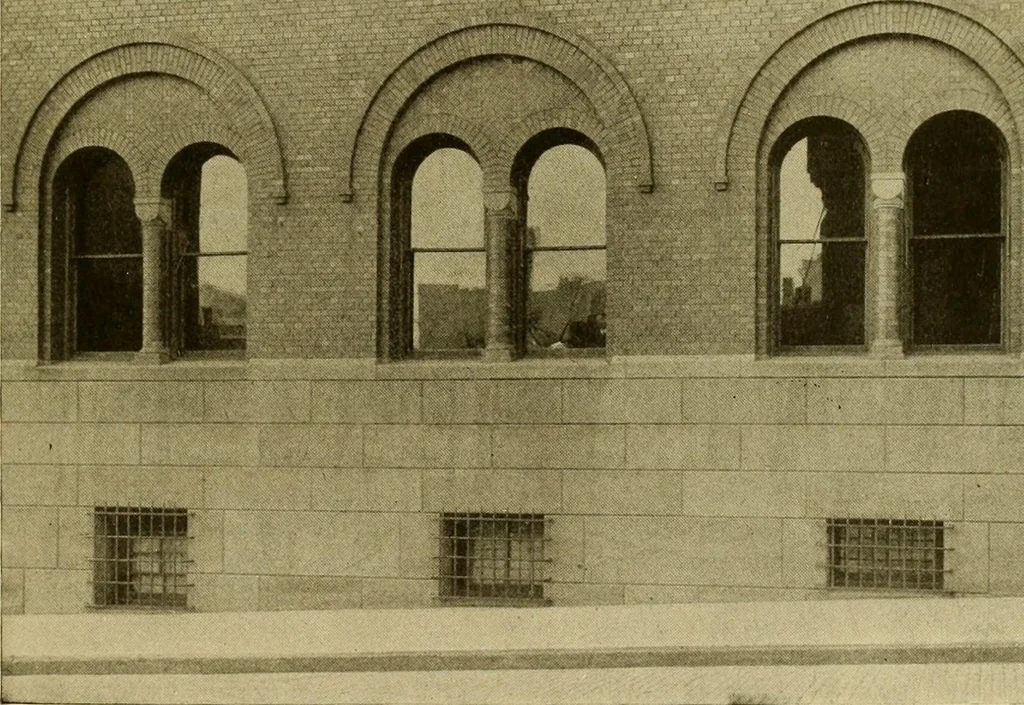 An illustration from Radford's brick houses and how to build them : a standard collection of new, original, and artistic designs for brick houses, apartments, stores and flats, garages, etc. ; together with complete instruction in the manufacture of brick and its practical uses as a building material selected and compiled by William A. Radford ... Every plan designed and executed by a corps of licensed architects of the highest professional standing, assisted by a staff of expert draftsmen. Over 300 designs and details., 1912, leaf 24