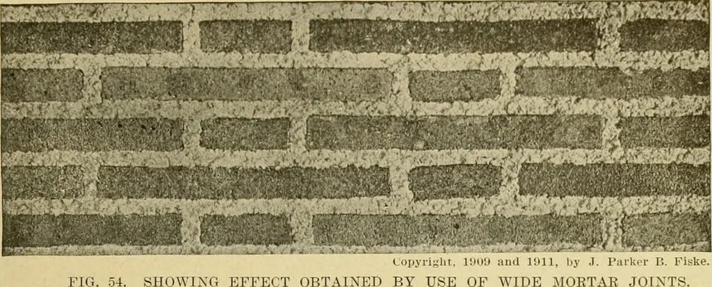 An illustration from Radford's brick houses and how to build them : a standard collection of new, original, and artistic designs for brick houses, apartments, stores and flats, garages, etc. ; together with complete instruction in the manufacture of brick and its practical uses as a building material selected and compiled by William A. Radford ... Every plan designed and executed by a corps of licensed architects of the highest professional standing, assisted by a staff of expert draftsmen. Over 300 designs and details., 1912, leaf 46