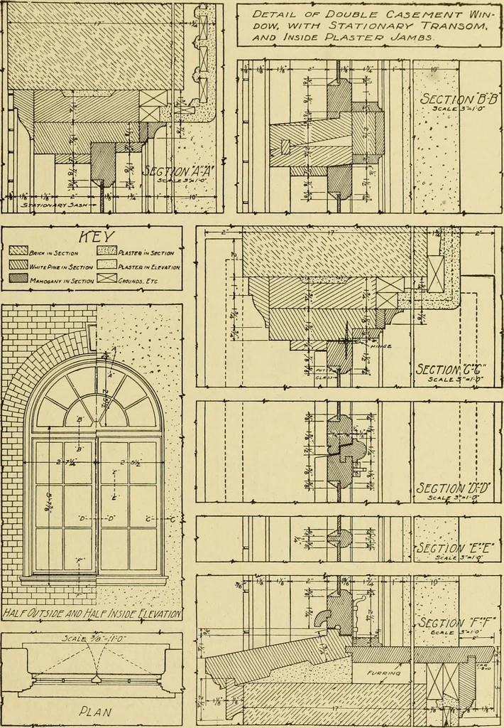 An illustration from Radford's brick houses and how to build them : a standard collection of new, original, and artistic designs for brick houses, apartments, stores and flats, garages, etc. ; together with complete instruction in the manufacture of brick and its practical uses as a building material selected and compiled by William A. Radford ... Every plan designed and executed by a corps of licensed architects of the highest professional standing, assisted by a staff of expert draftsmen. Over 300 designs and details., 1912, leaf 92