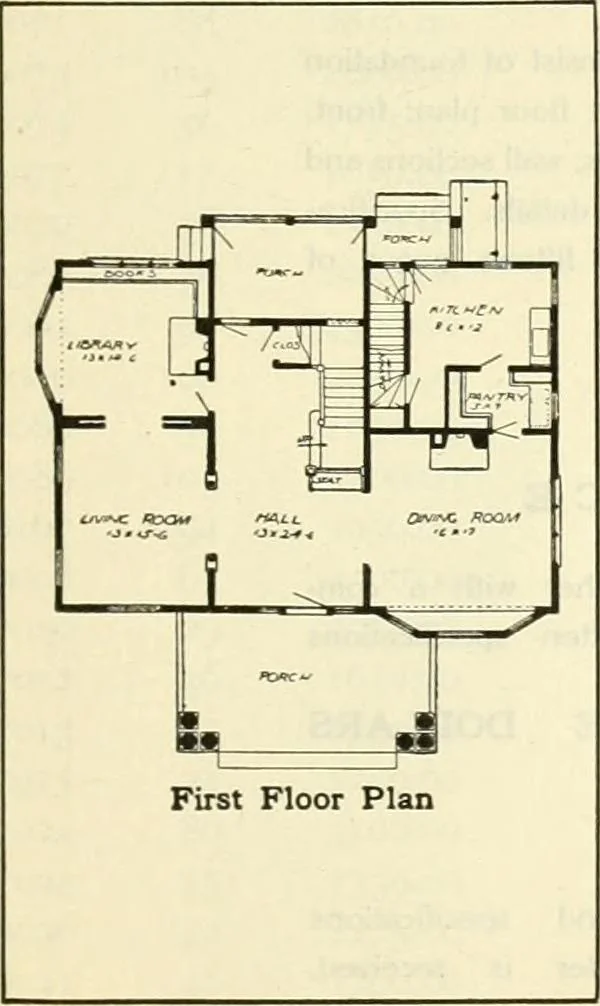 An illustration from Radford's combined house and barn plan book, 1908, leaf 110