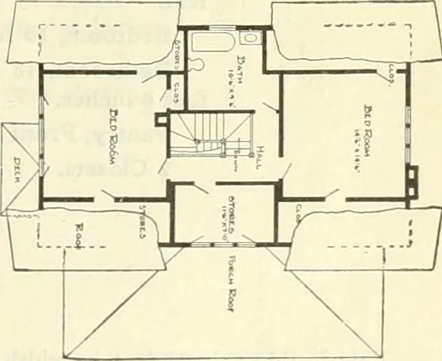 An illustration from Radford's combined house and barn plan book, 1908, leaf 12