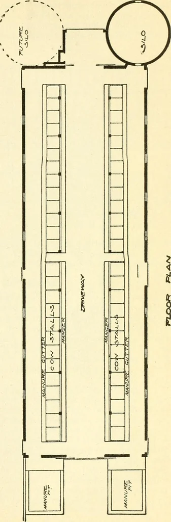 An illustration from Radford's combined house and barn plan book, 1908, leaf 134