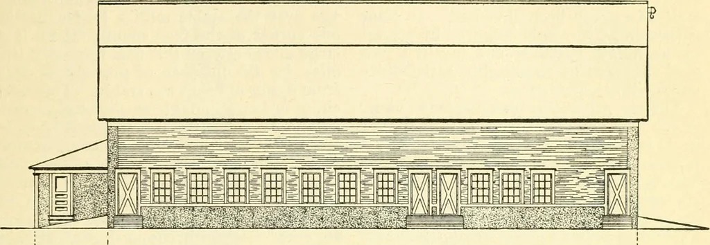 An illustration from Radford's combined house and barn plan book, 1908, leaf 138