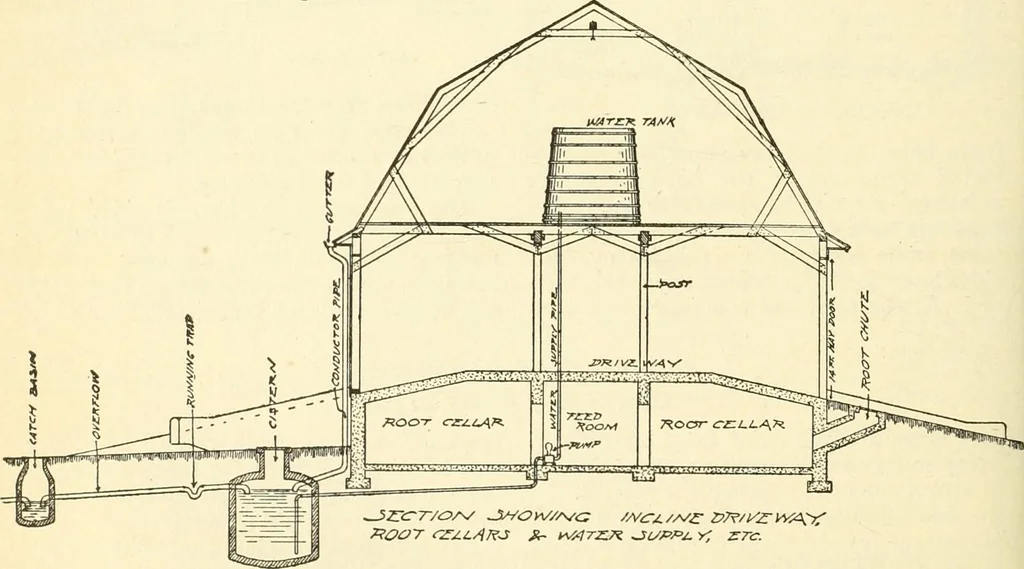An illustration from Radford's combined house and barn plan book, 1908, leaf 147