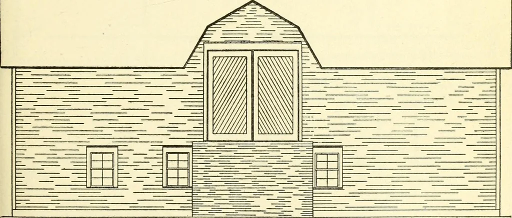 An illustration from Radford's combined house and barn plan book, 1908, leaf 158