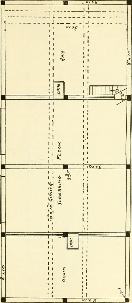 An illustration from Radford's combined house and barn plan book, 1908, leaf 166