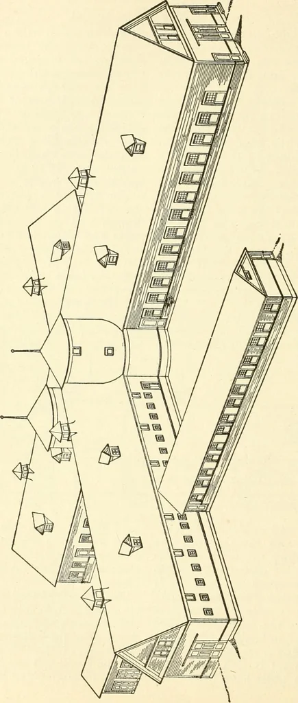 An illustration from Radford's combined house and barn plan book, 1908, leaf 171