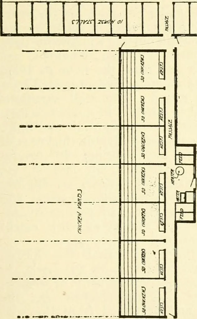 An illustration from Radford's combined house and barn plan book, 1908, leaf 172