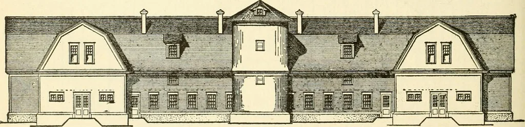 An illustration from Radford's combined house and barn plan book, 1908, leaf 179