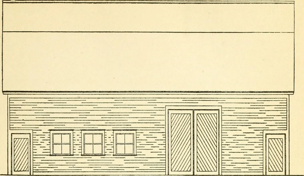 An illustration from Radford's combined house and barn plan book, 1908, leaf 184