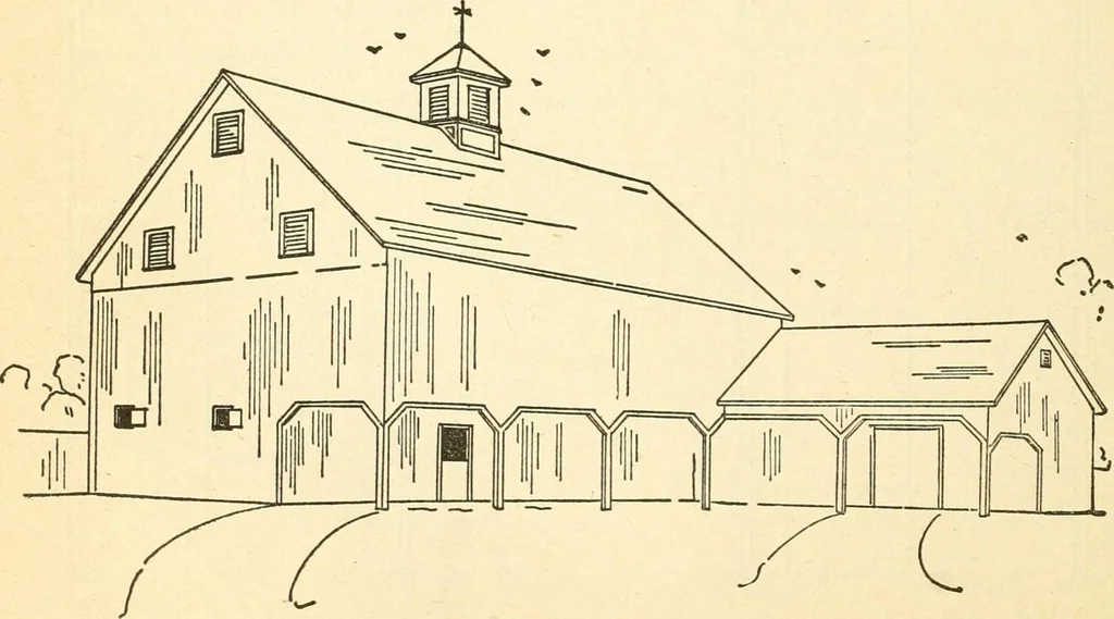 An illustration from Radford's combined house and barn plan book, 1908, leaf 189