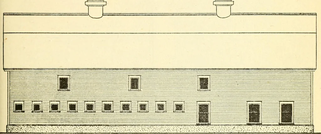 An illustration from Radford's combined house and barn plan book, 1908, leaf 198