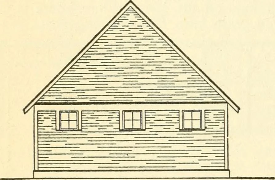An illustration from Radford's combined house and barn plan book, 1908, leaf 205