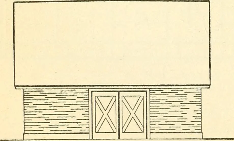 An illustration from Radford's combined house and barn plan book, 1908, leaf 205