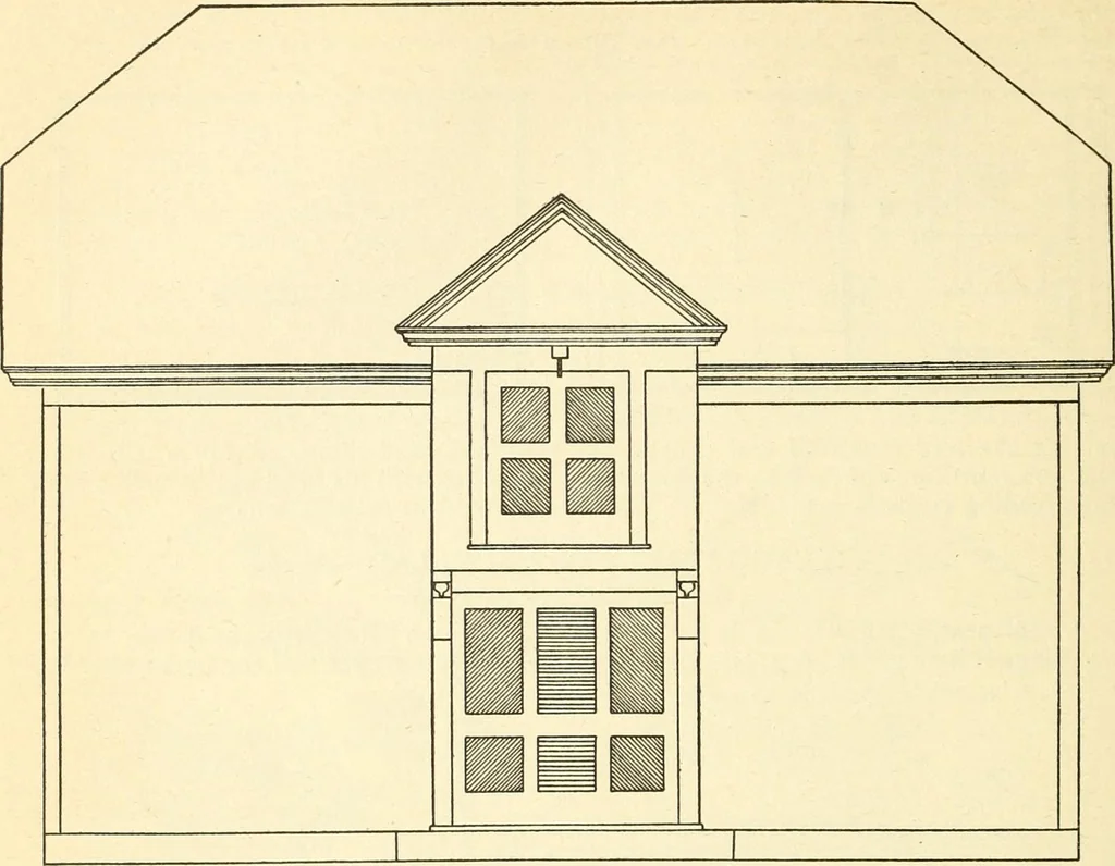 An illustration from Radford's combined house and barn plan book, 1908, leaf 209