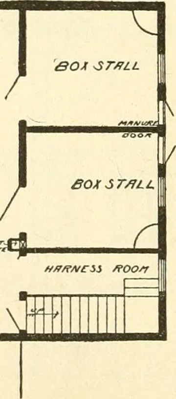 An illustration from Radford's combined house and barn plan book, 1908, leaf 209