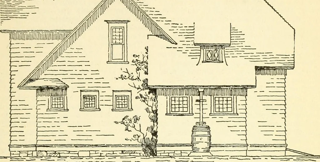 An illustration from Radford's combined house and barn plan book, 1908, leaf 220