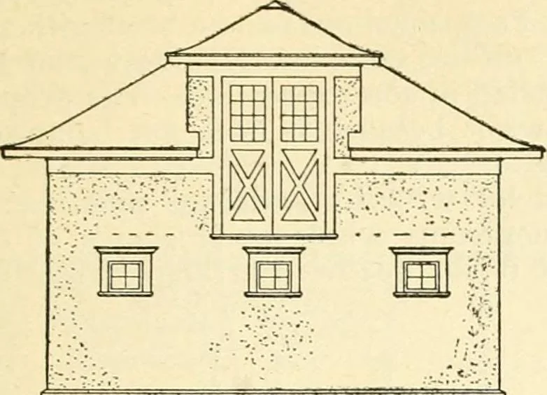 An illustration from Radford's combined house and barn plan book, 1908, leaf 222