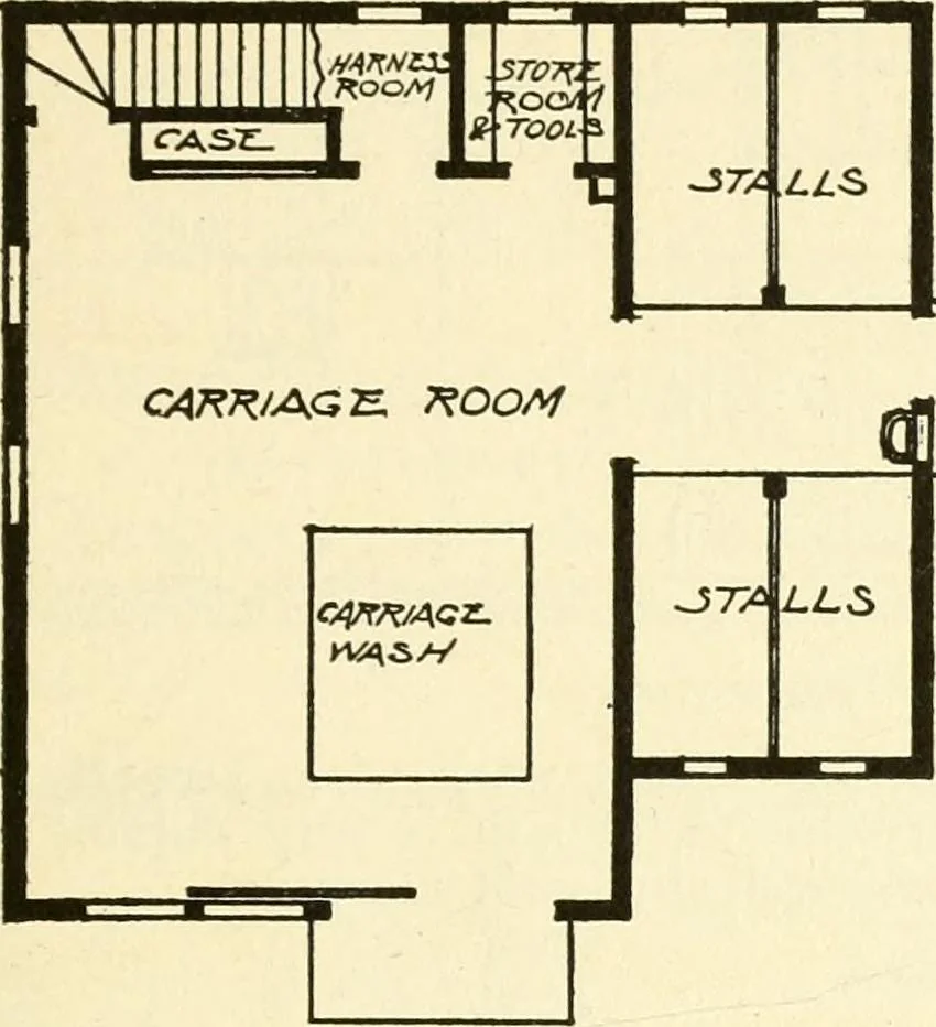 An illustration from Radford's combined house and barn plan book, 1908, leaf 224