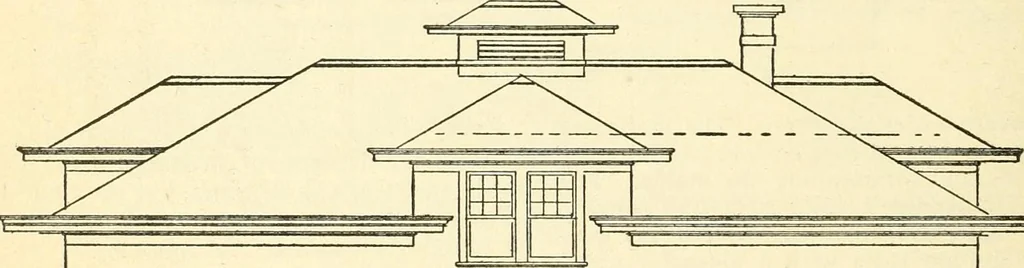 An illustration from Radford's combined house and barn plan book, 1908, leaf 225