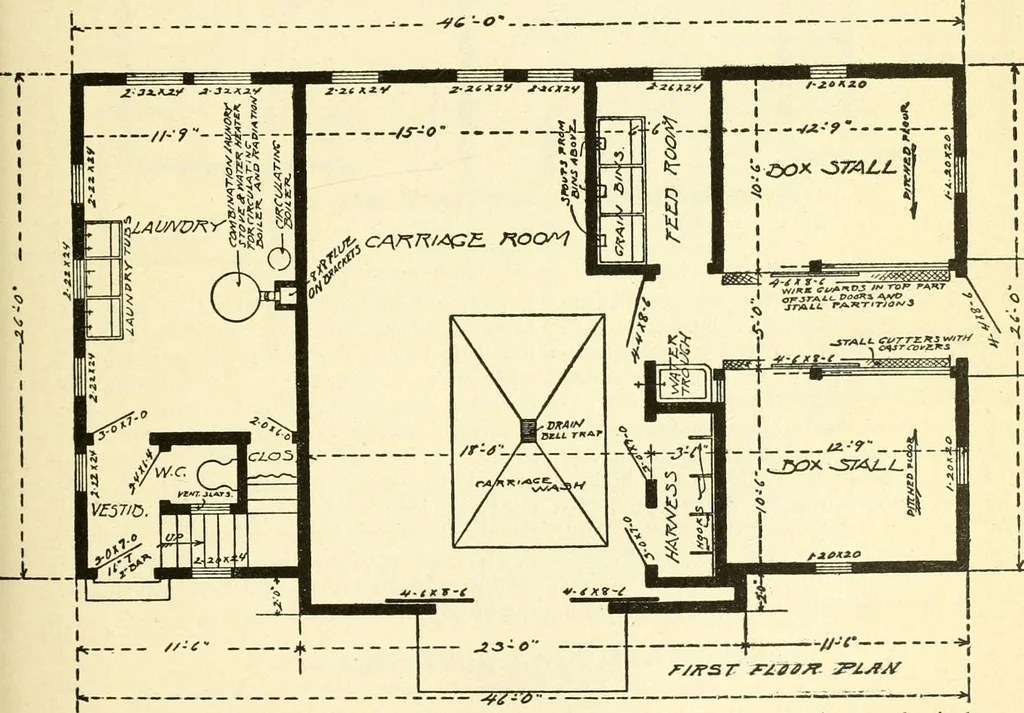 An illustration from Radford's combined house and barn plan book, 1908, leaf 226
