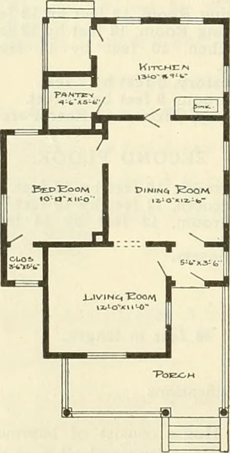 An illustration from Radford's combined house and barn plan book, 1908, leaf 23