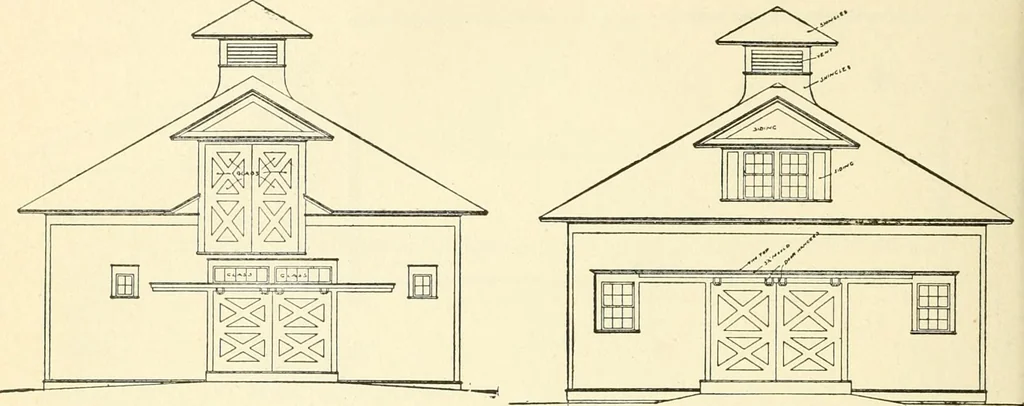 An illustration from Radford's combined house and barn plan book, 1908, leaf 231