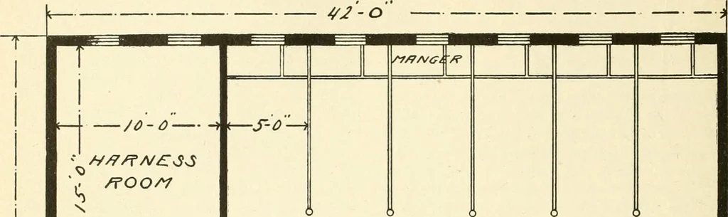 An illustration from Radford's combined house and barn plan book, 1908, leaf 235