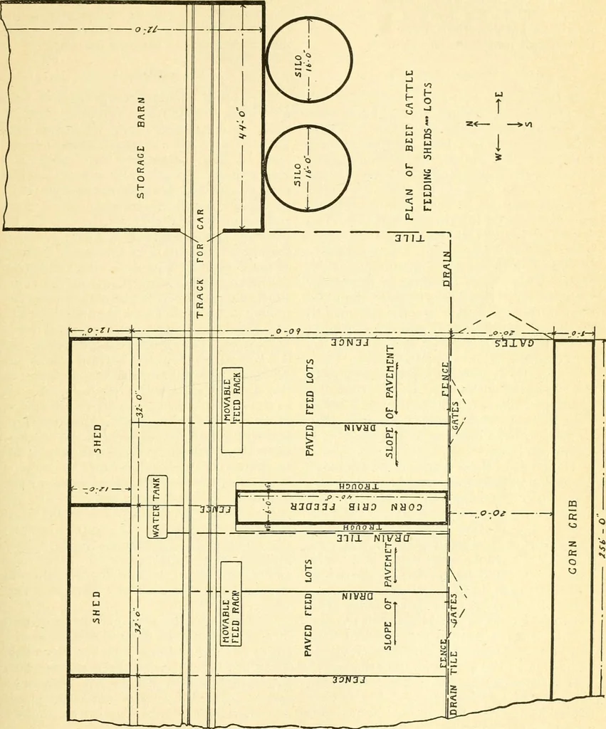An illustration from Radford's combined house and barn plan book, 1908, leaf 244