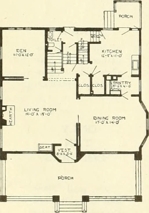 An illustration from Radford's combined house and barn plan book, 1908, leaf 25