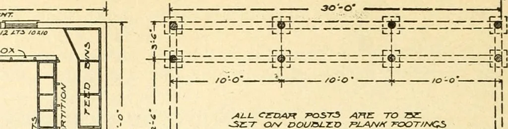 An illustration from Radford's combined house and barn plan book, 1908, leaf 255