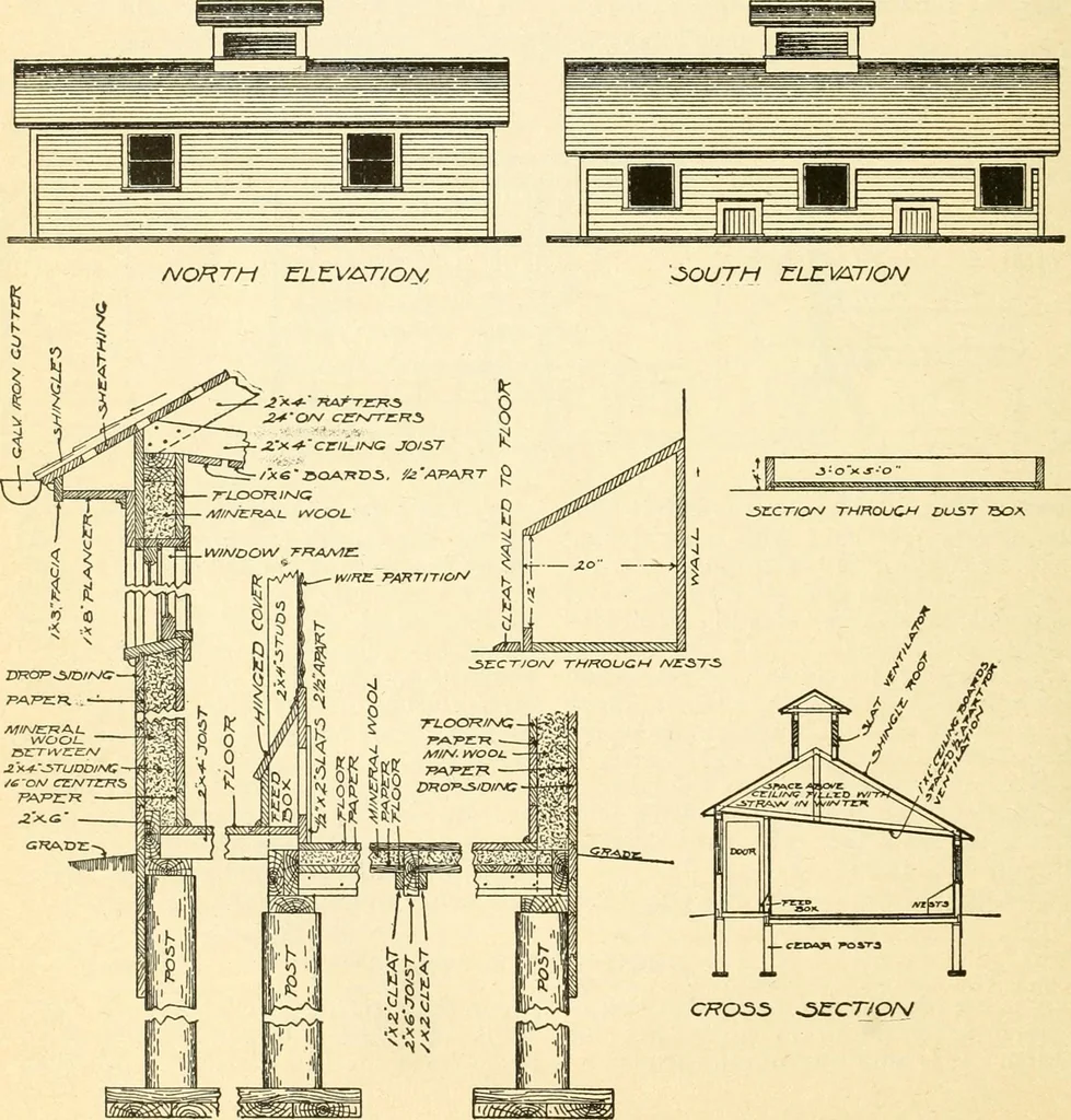 An illustration from Radford's combined house and barn plan book, 1908, leaf 255