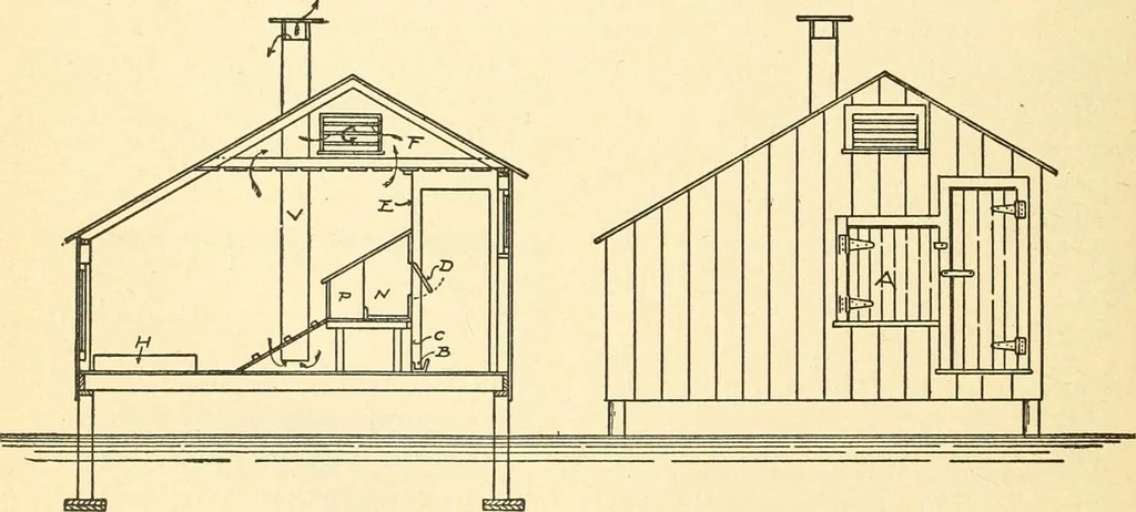 An illustration from Radford's combined house and barn plan book, 1908, leaf 261