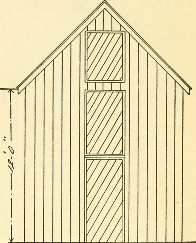 An illustration from Radford's combined house and barn plan book, 1908, leaf 266