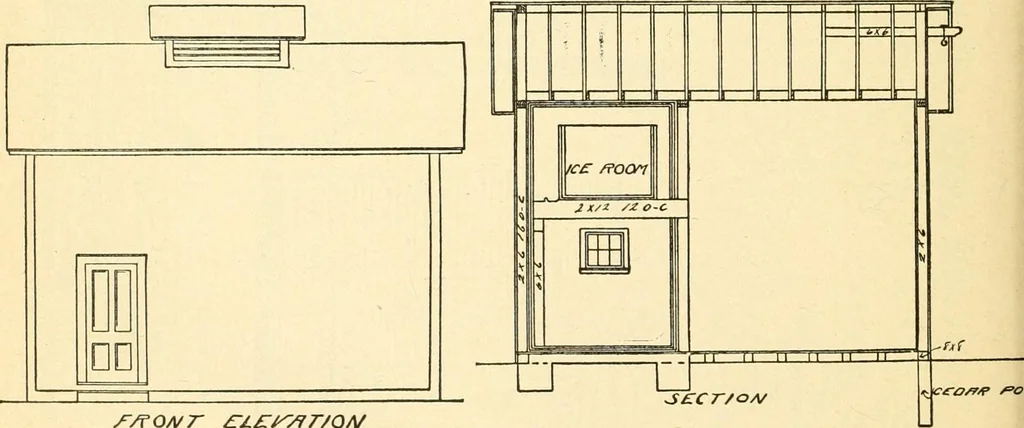 An illustration from Radford's combined house and barn plan book, 1908, leaf 269