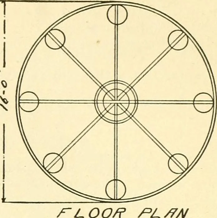 An illustration from Radford's combined house and barn plan book, 1908, leaf 280