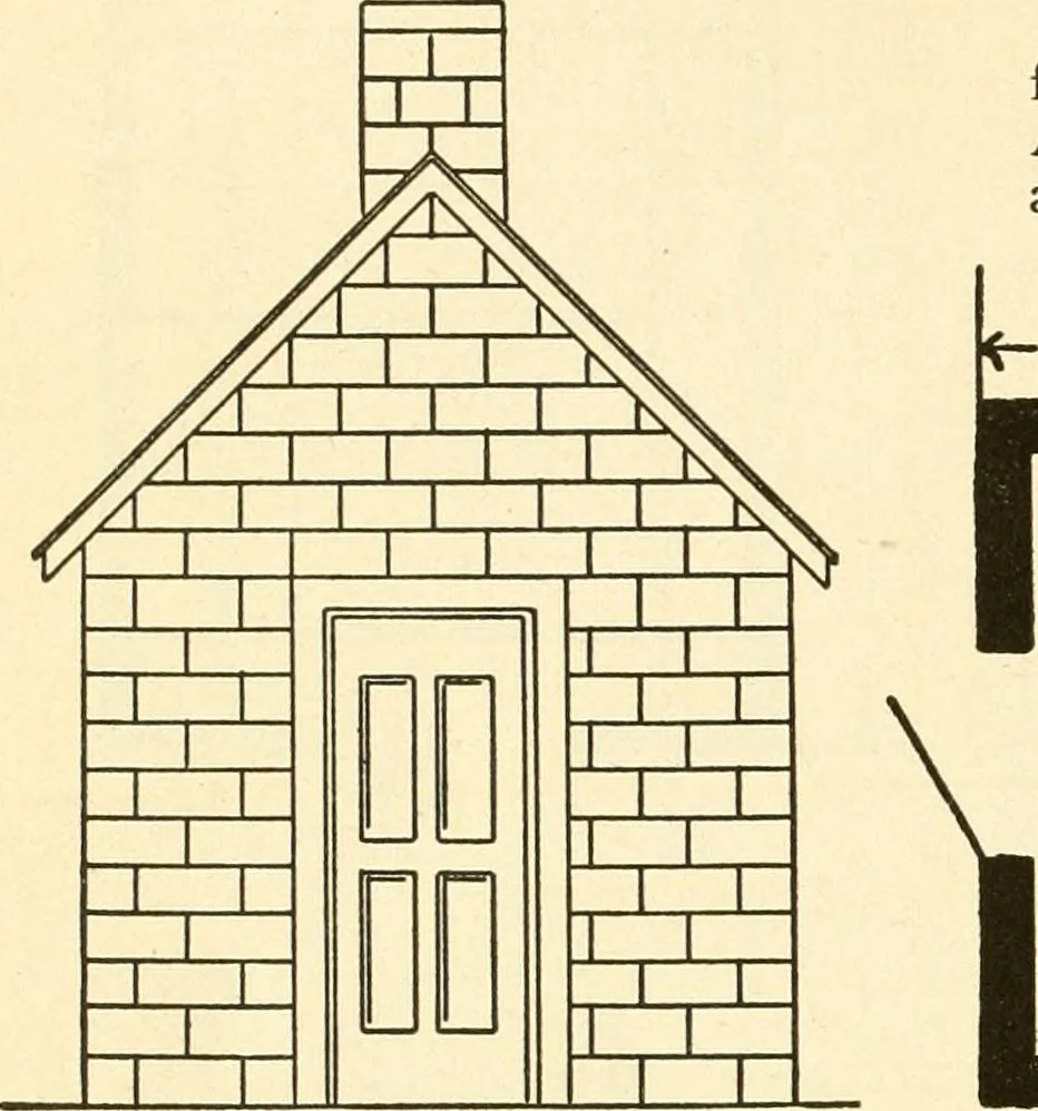 An illustration from Radford's combined house and barn plan book, 1908, leaf 283