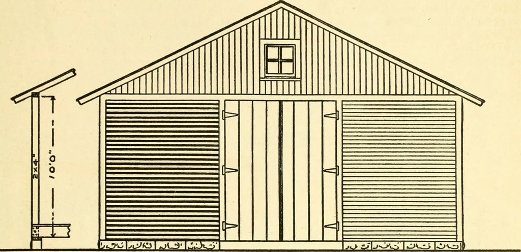 An illustration from Radford's combined house and barn plan book, 1908, leaf 284