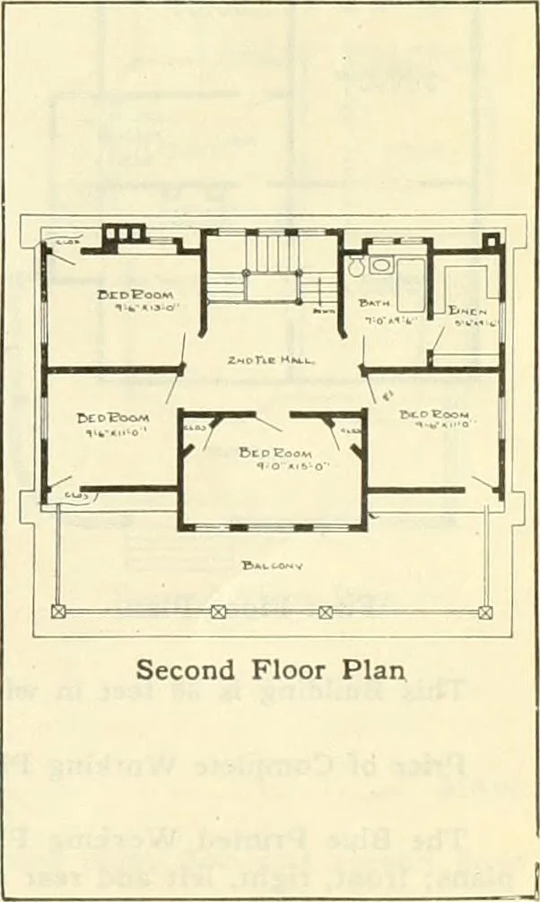 An illustration from Radford's combined house and barn plan book, 1908, leaf 36