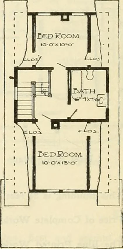 An illustration from Radford's combined house and barn plan book, 1908, leaf 39