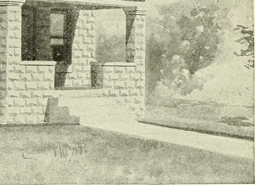 An illustration from Radford's combined house and barn plan book, 1908, leaf 60