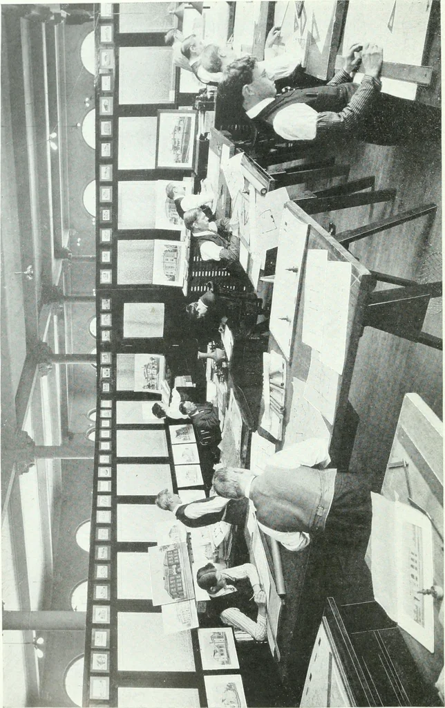 An illustration from Radford's cyclopedia of construction; carpentry, building and architecture. Based on the practical experience of a large staff of experts in actual constrcution work, 1909, leaf 15