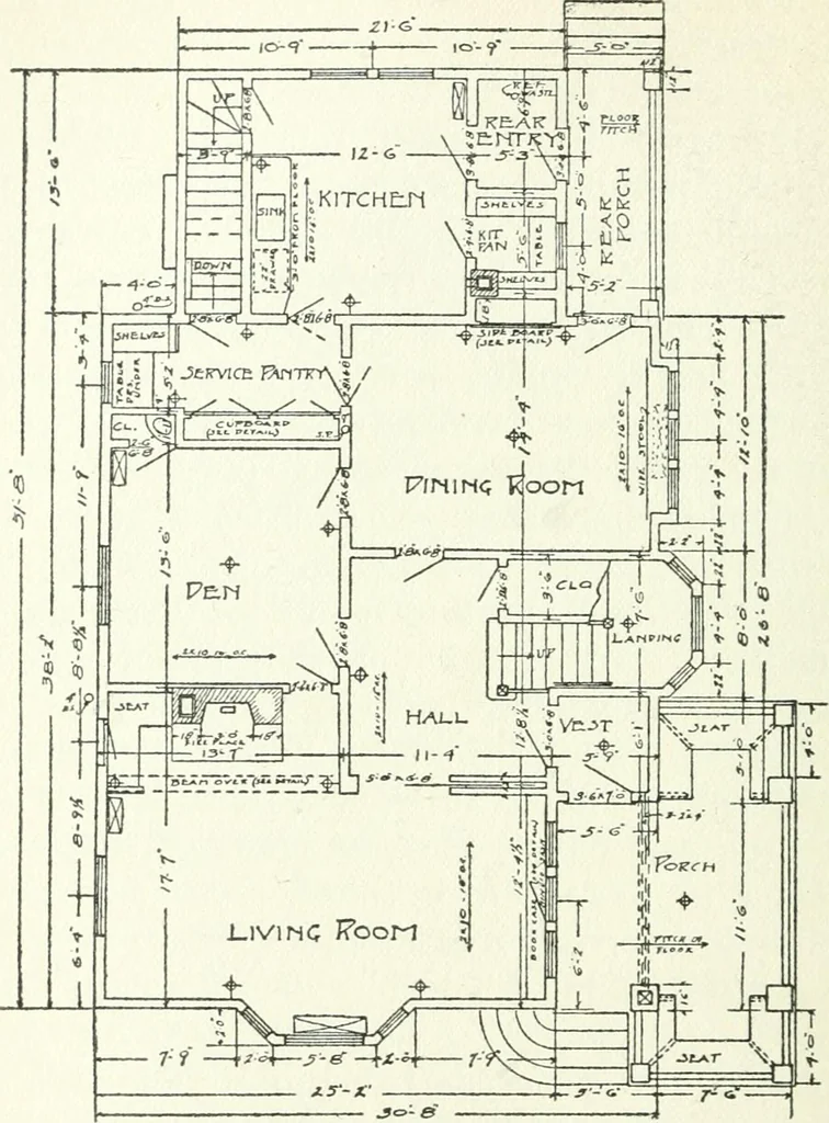 An illustration from Radford's cyclopedia of construction; carpentry, building and architecture. Based on the practical experience of a large staff of experts in actual constrcution work, 1909, leaf 257
