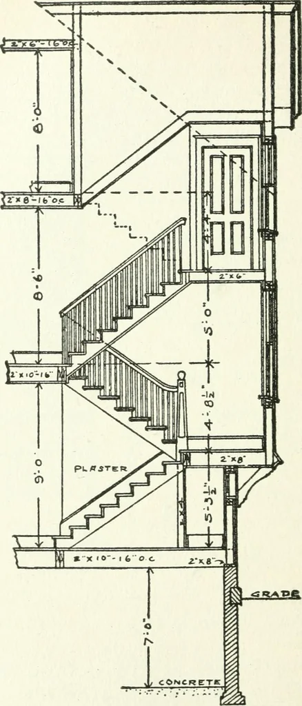An illustration from Radford's cyclopedia of construction; carpentry, building and architecture. Based on the practical experience of a large staff of experts in actual constrcution work, 1909, leaf 331