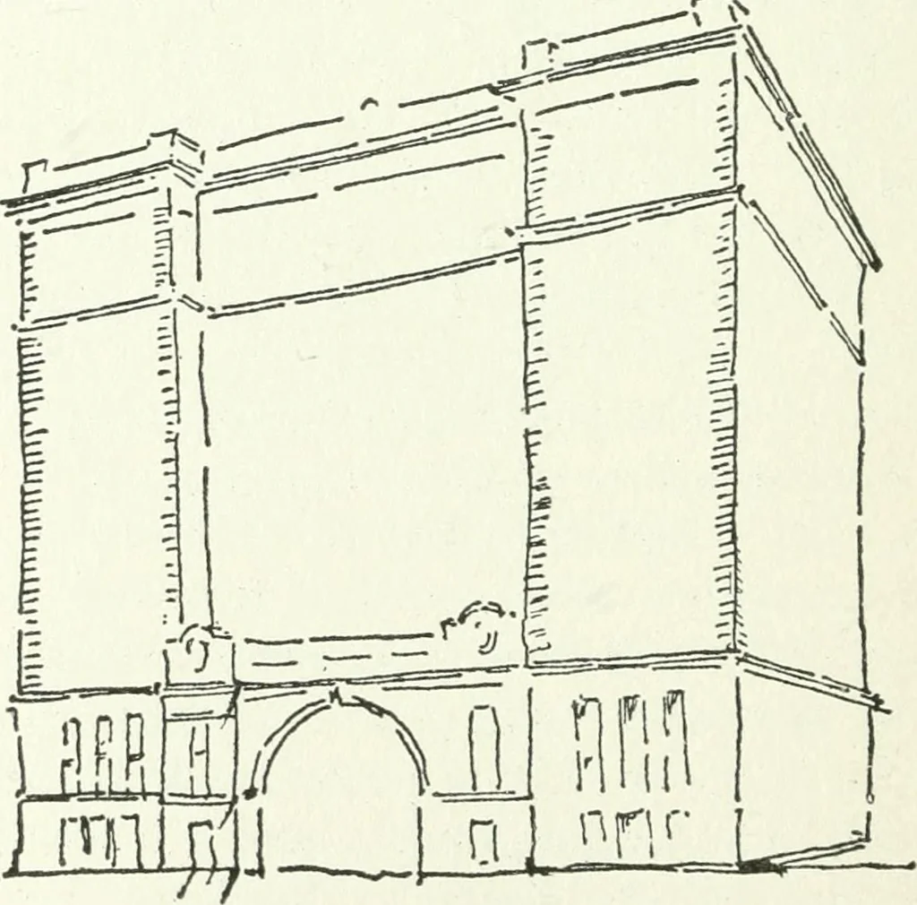 An illustration from Radford's cyclopedia of construction; carpentry, building and architecture. Based on the practical experience of a large staff of experts in actual constrcution work, 1909, leaf 351