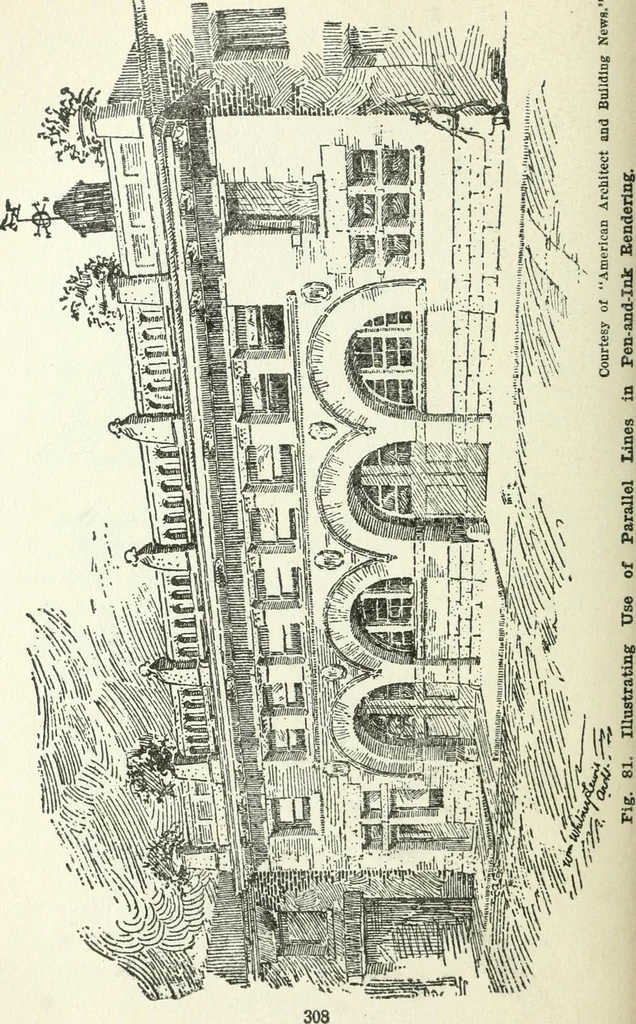 An illustration from Radford's cyclopedia of construction; carpentry, building and architecture. Based on the practical experience of a large staff of experts in actual constrcution work, 1909, leaf 357