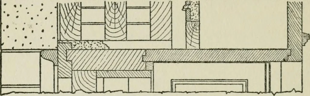 An illustration from Radford's cyclopedia of construction; carpentry, building and architecture. Based on the practical experience of a large staff of experts in actual constrcution work, 1909, leaf 239
