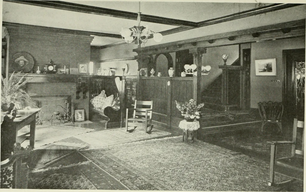 An illustration from Radford's cyclopedia of construction; carpentry, building and architecture. Based on the practical experience of a large staff of experts in actual constrcution work, 1909, leaf 54